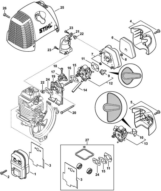 Stihl HT 131 Parts List